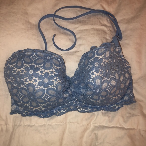 blue lace bathing suit top - Picture 1 of 3